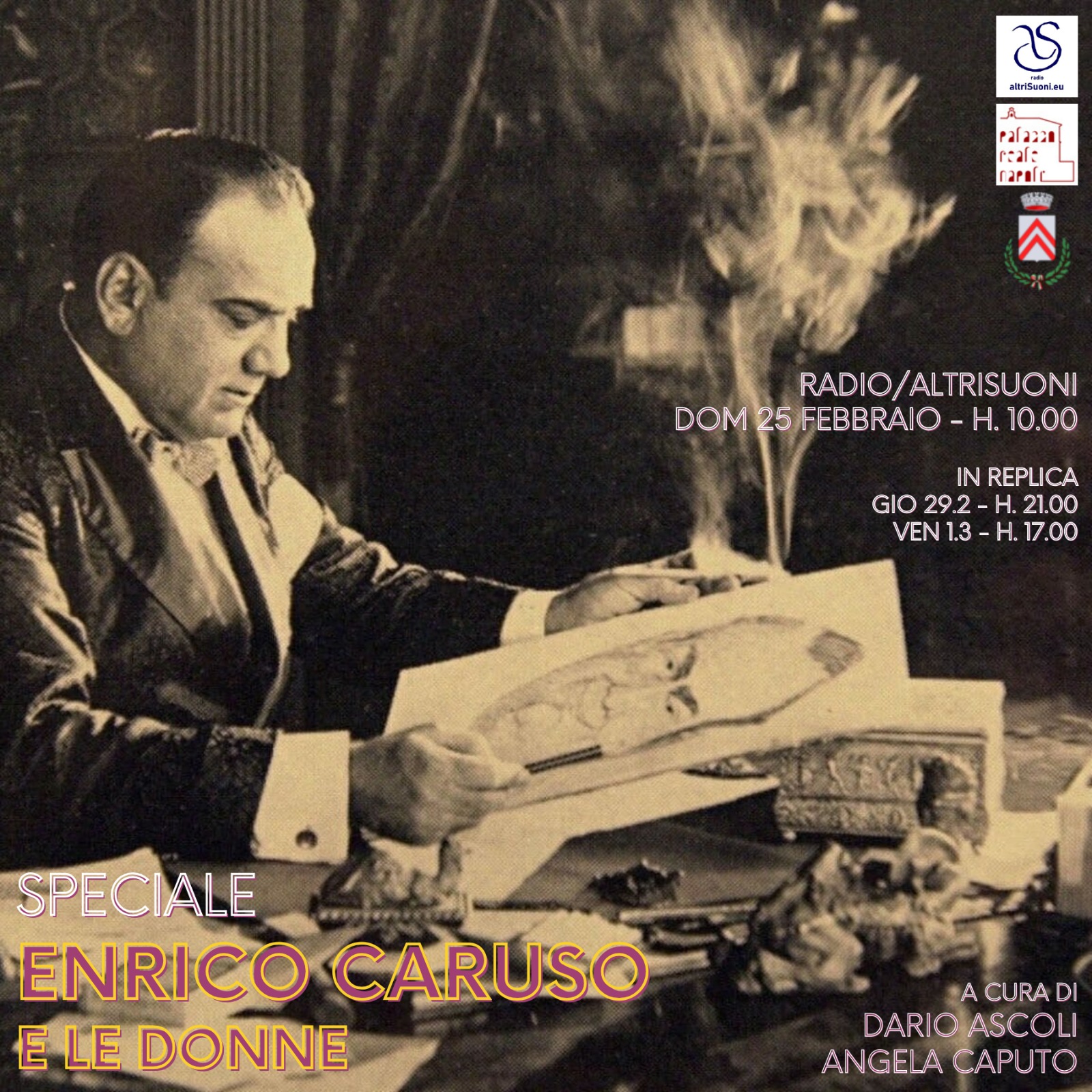 Anniversario della nascita di Enrico Caruso: dal 25 febbraio, un podcast  dedicato alle sue storie d'amore - Napoli Village - Quotidiano di  Informazioni Online