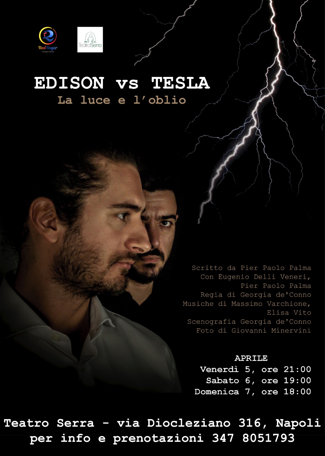 Al Teatro Serra la guerra per l'elettricità tra Edison e Tesla - Napoli  Village - Quotidiano di Informazioni Online