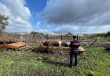 Macerata Campania, agricoltore brucia illecitamente rifiuti: denunciato